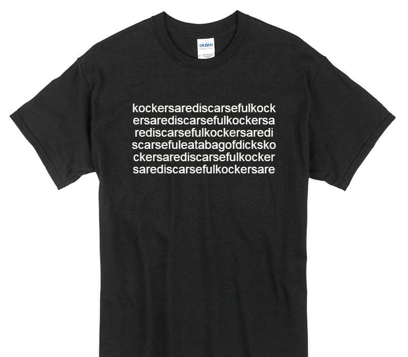 Custom Gildan 100% Cotton Black T-Shirt