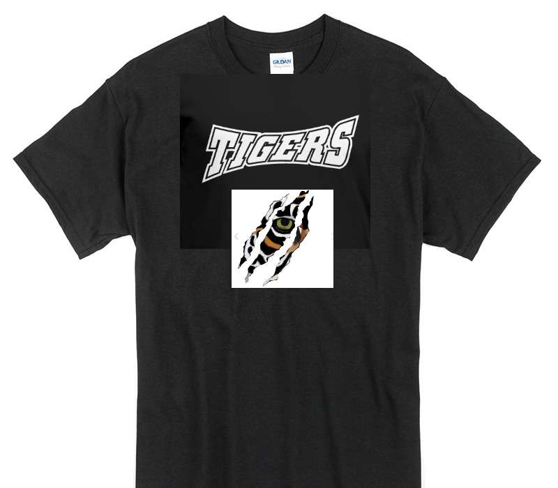 Custom Gildan 100% Cotton Black T-Shirt