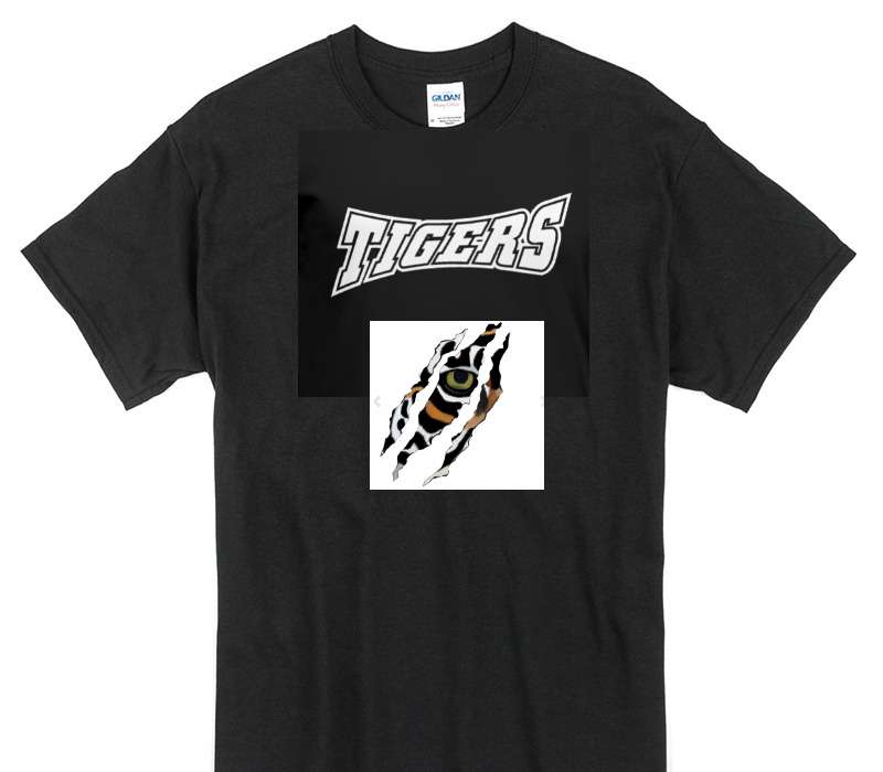 Custom Gildan 100% Cotton Black T-Shirt