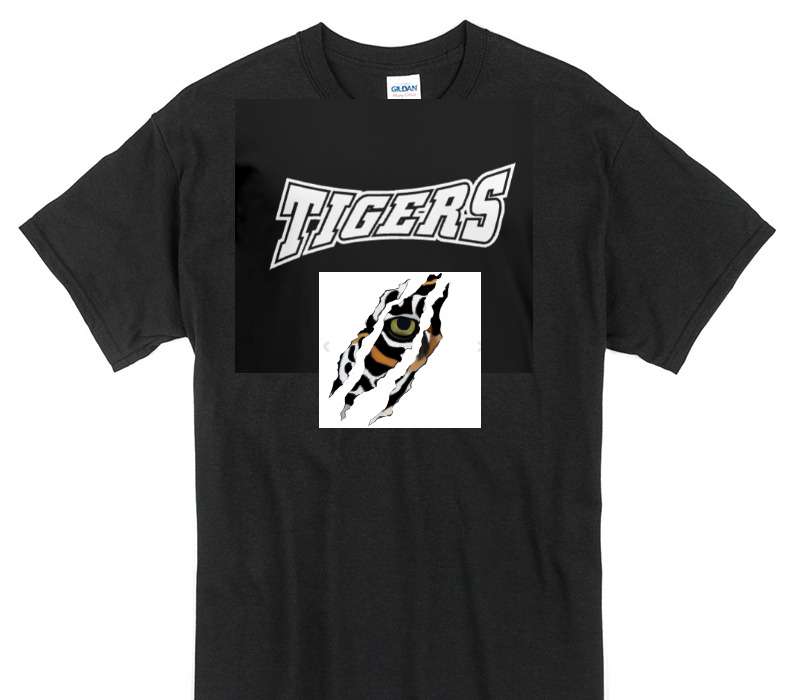Custom Gildan 100% Cotton Black T-Shirt
