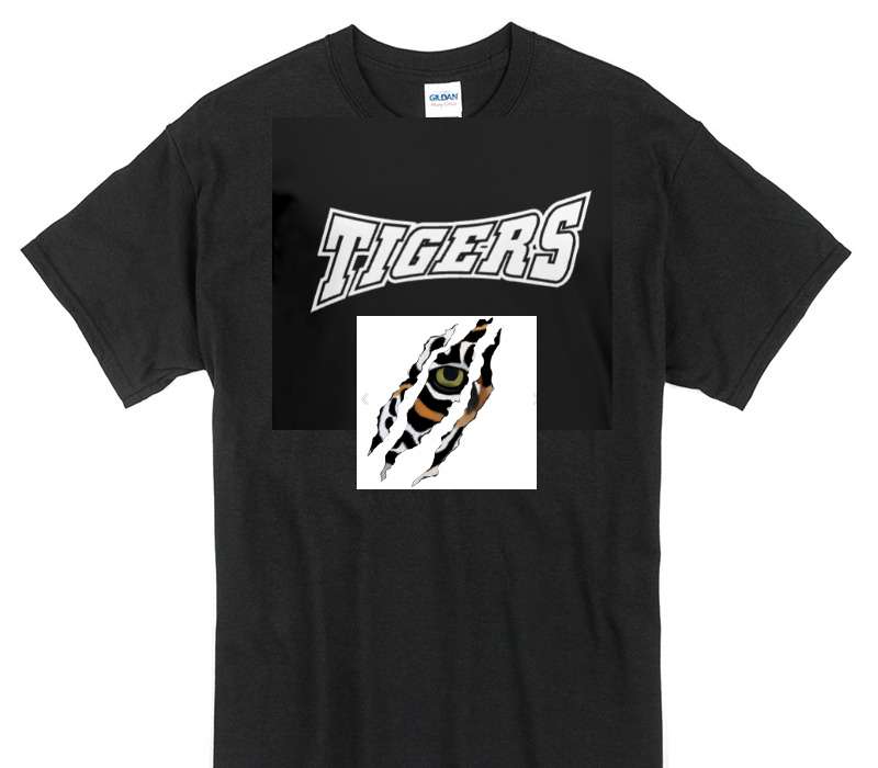 Custom Gildan 100% Cotton Black T-Shirt