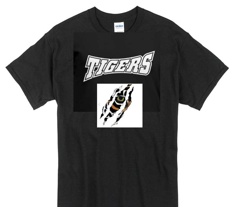 Custom Gildan 100% Cotton Black T-Shirt