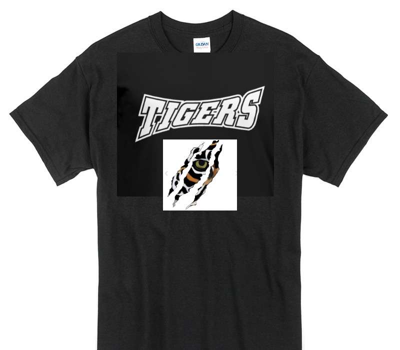 Custom Gildan 100% Cotton Black T-Shirt