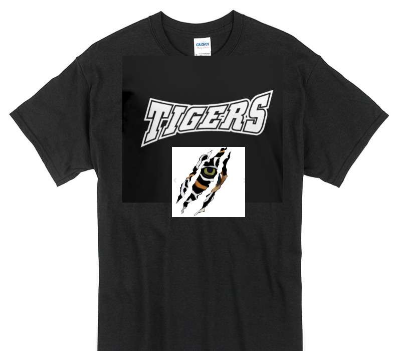Custom Gildan 100% Cotton Black T-Shirt