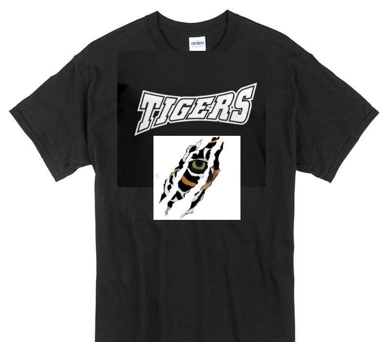 Custom Gildan 100% Cotton Black T-Shirt
