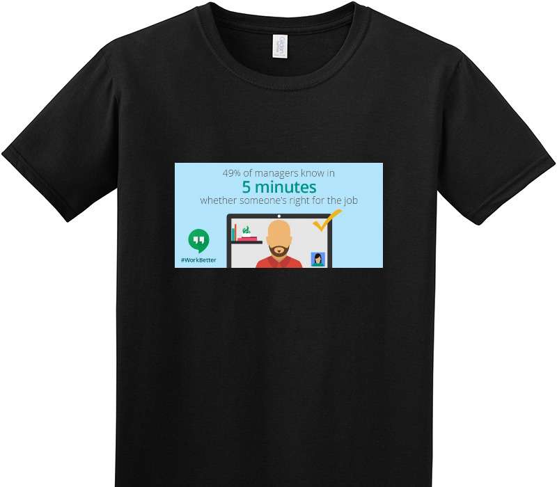 Custom Adult Soft Style 100% Cotton Black T-Shirt