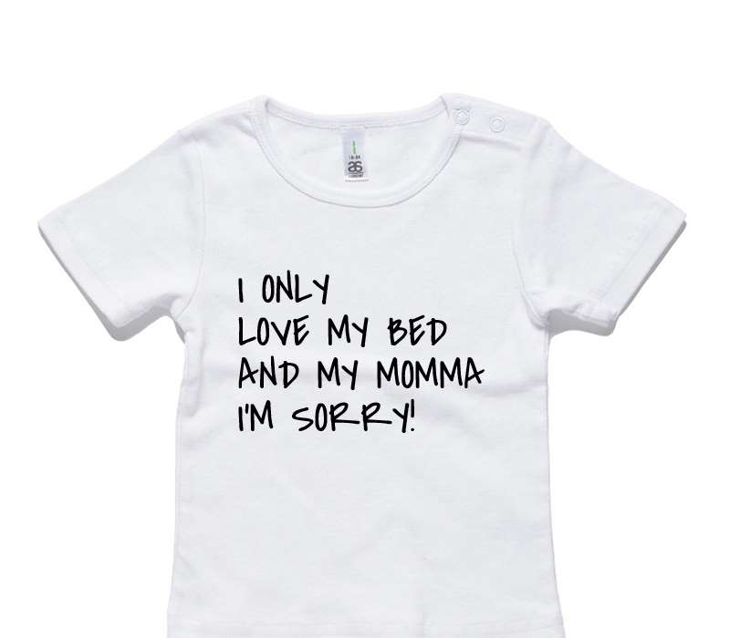 Custom AS Colour White Baby T-Shirt