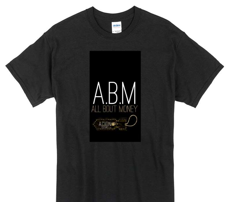 Custom Gildan 100% Cotton Black T-Shirt