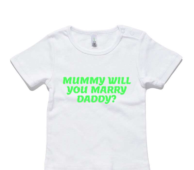 Custom AS Colour White Baby T-Shirt