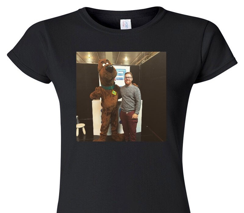 Custom Womens Soft Style 100% Cotton Black T-Shirt