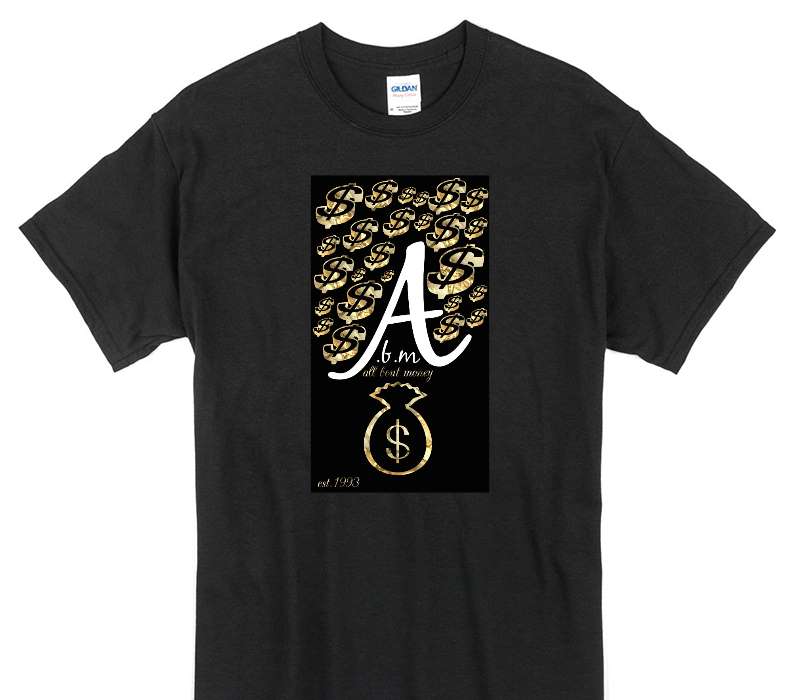 Custom Gildan 100% Cotton Black T-Shirt