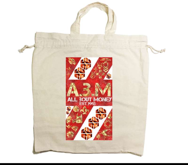 Custom Drawstring Tote Bag Cotton Calico