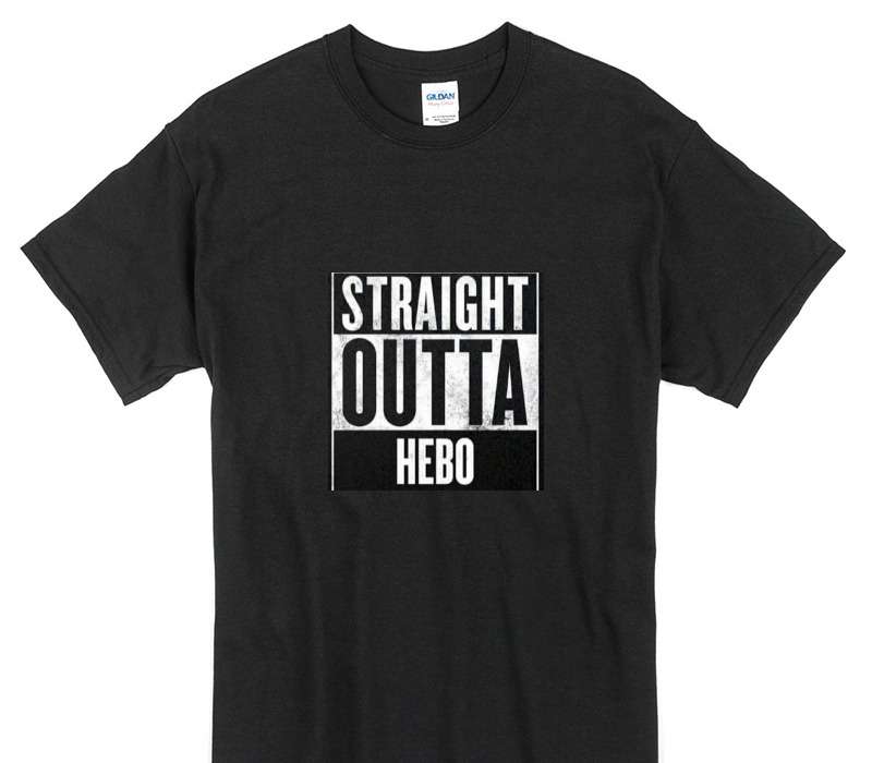 Custom Gildan 100% Cotton Black T-Shirt