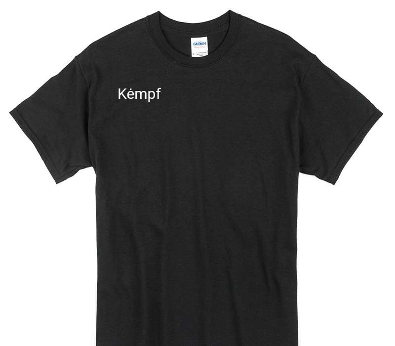 Custom Gildan 100% Cotton Black T-Shirt