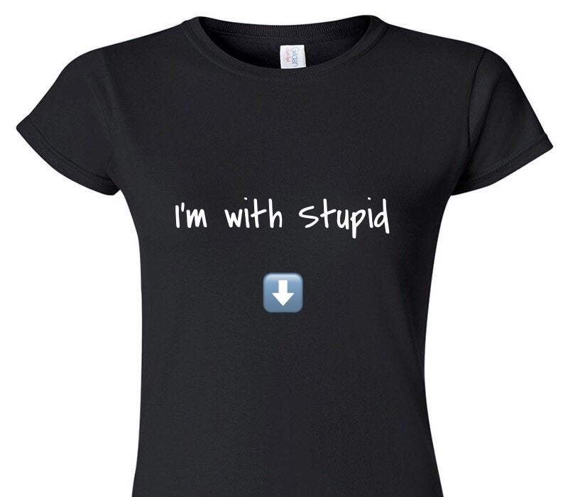 Custom Womens Soft Style 100% Cotton Black T-Shirt