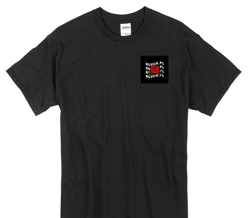 Custom Gildan 100% Cotton Black T-Shirt