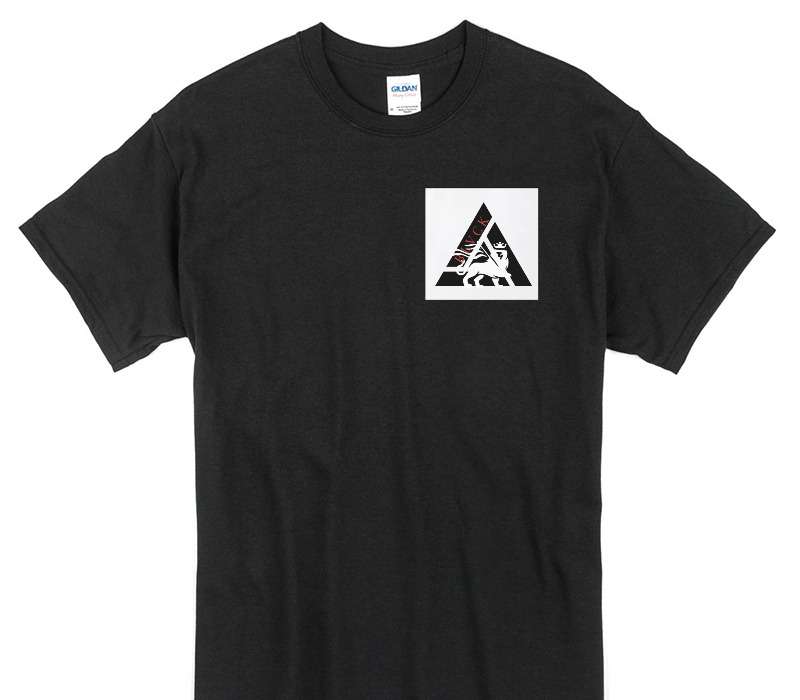 Custom Gildan 100% Cotton Black T-Shirt