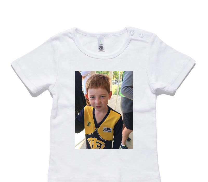 Custom AS Colour White Baby T-Shirt