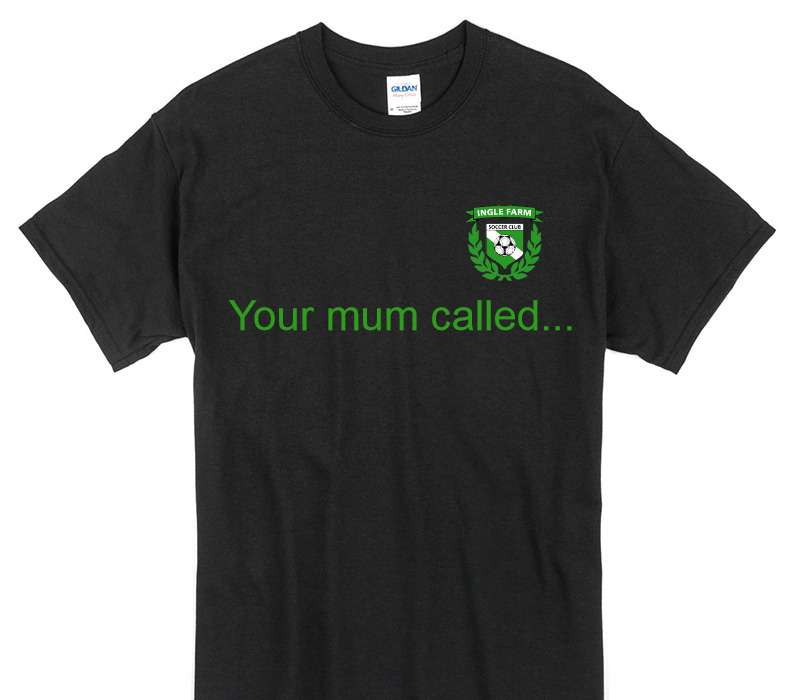 Custom Gildan 100% Cotton Black T-Shirt