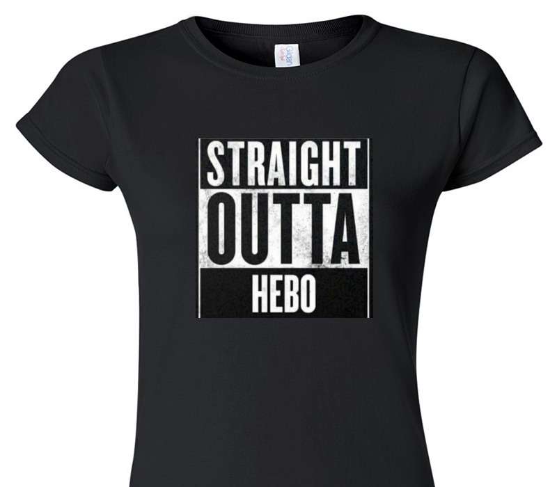 Custom Womens Soft Style 100% Cotton Black T-Shirt
