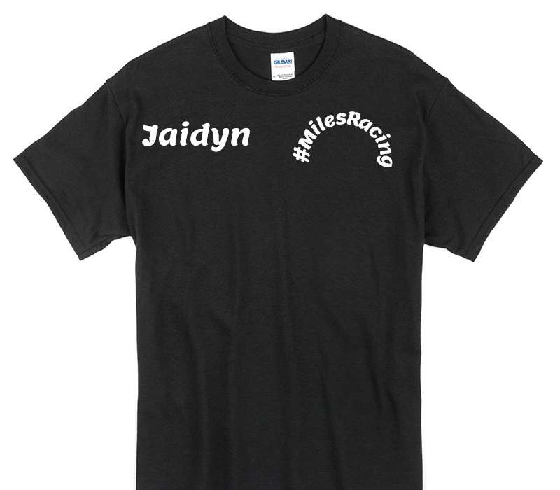 Custom Gildan 100% Cotton Black T-Shirt