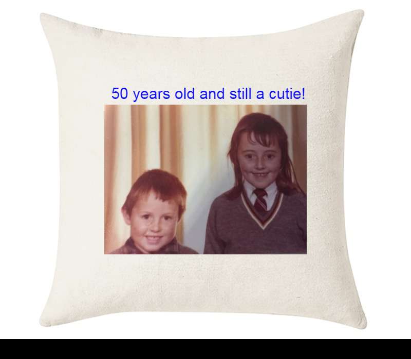 Custom Cushion Cover 50cm x 50 cm Off White