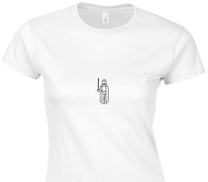 Custom Womens Soft Style 100% Cotton White T-Shirt