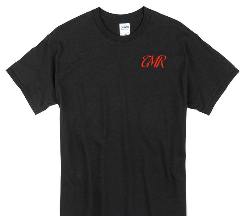 Custom Gildan 100% Cotton Black T-Shirt