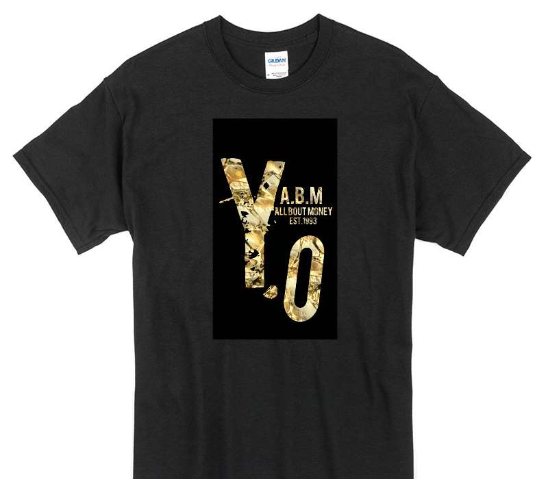 Custom Gildan 100% Cotton Black T-Shirt