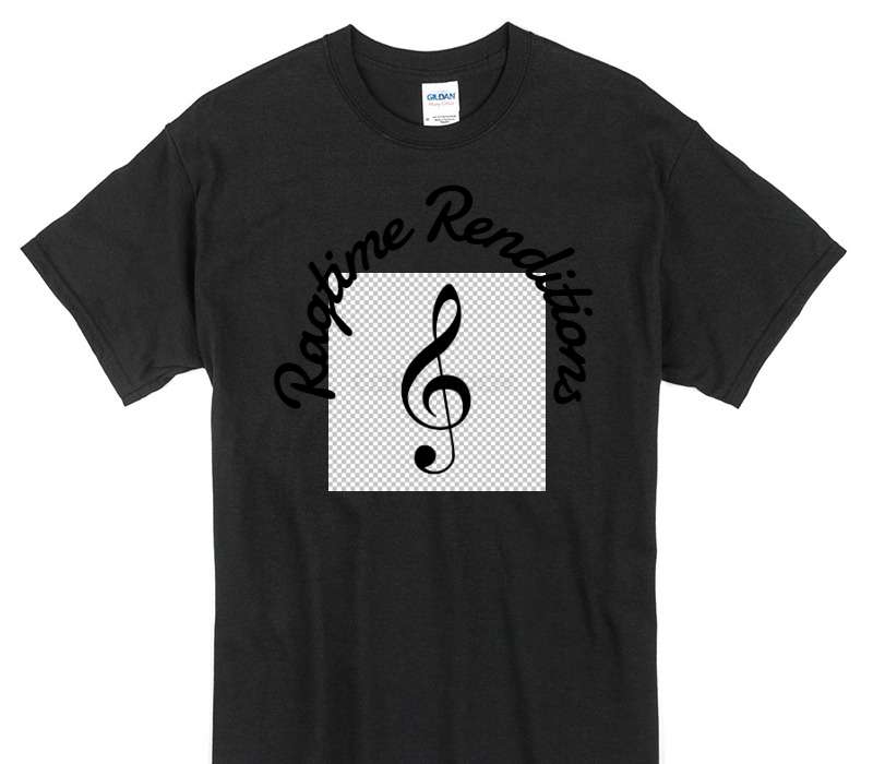 Custom Gildan 100% Cotton Black T-Shirt
