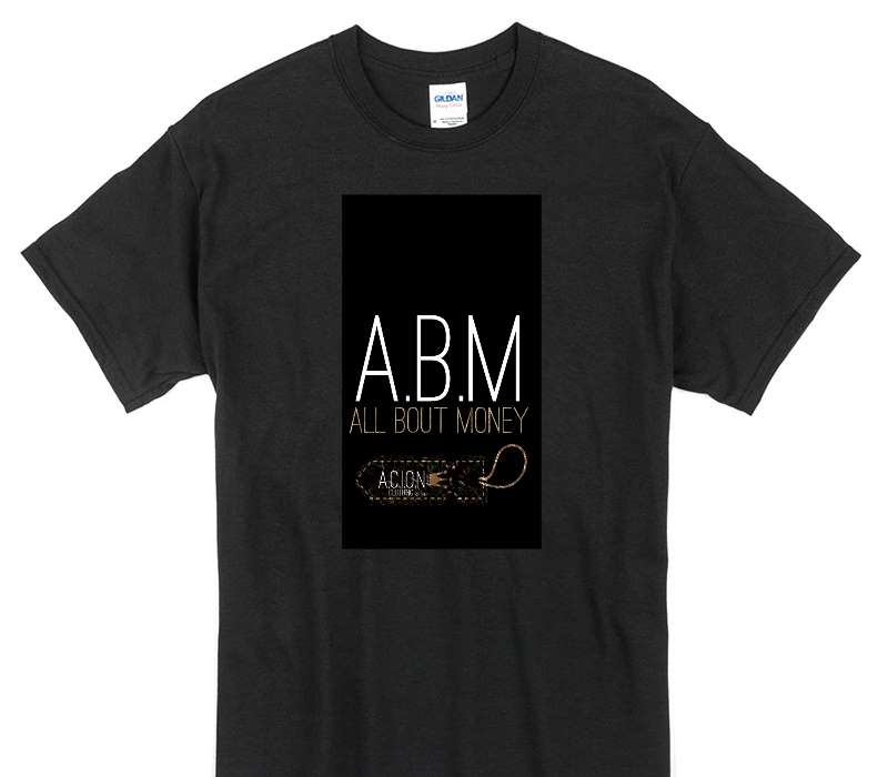 Custom Gildan 100% Cotton Black T-Shirt