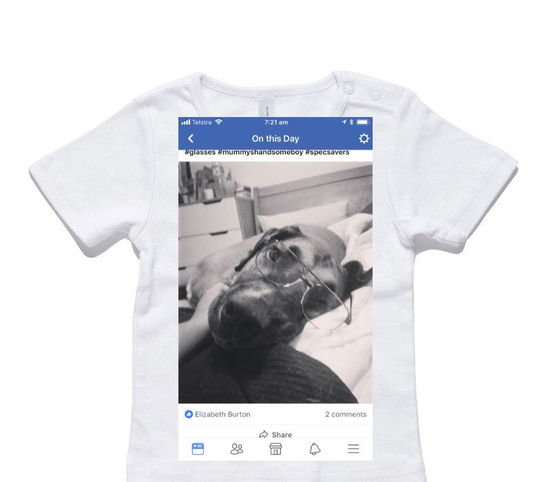 Custom AS Colour White Baby T-Shirt