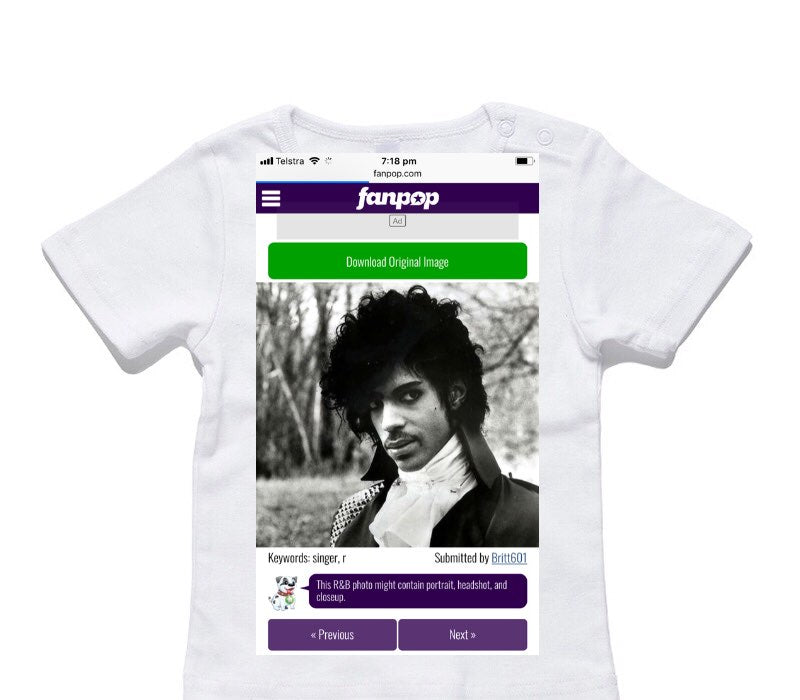 Custom AS Colour White Baby T-Shirt