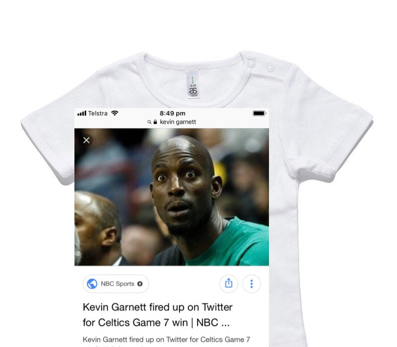 Custom AS Colour White Baby T-Shirt
