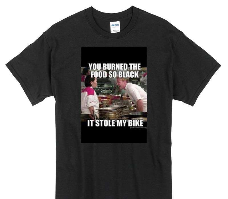 Custom Gildan 100% Cotton Black T-Shirt
