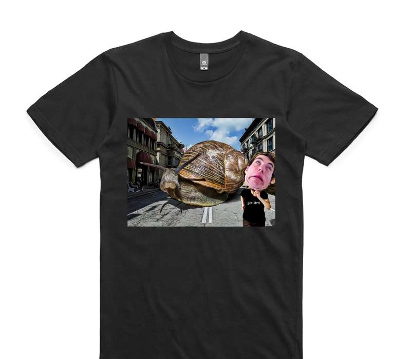 Custom AS Colour 100% Cotton Black T-Shirt