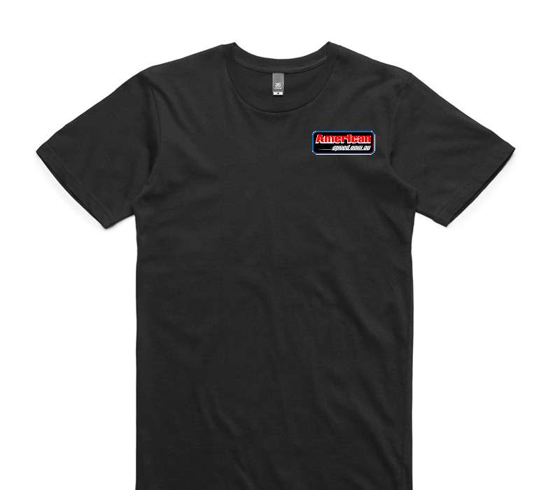 Custom AS Colour 100% Cotton Black T-Shirt