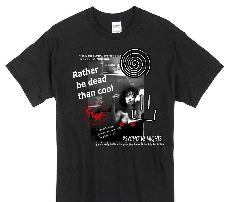 Custom Gildan 100% Cotton Black T-Shirt