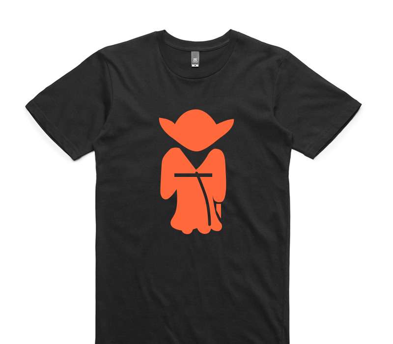 Custom AS Colour 100% Cotton Black T-Shirt