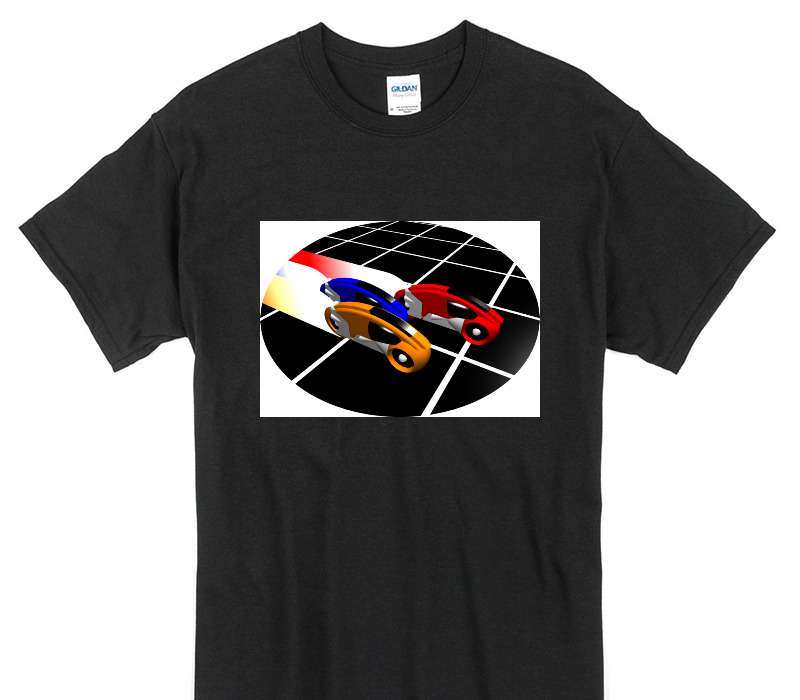 Custom Gildan 100% Cotton Black T-Shirt