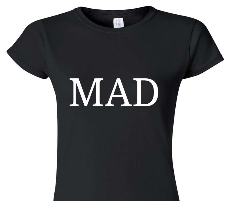 Custom Womens Soft Style 100% Cotton Black T-Shirt