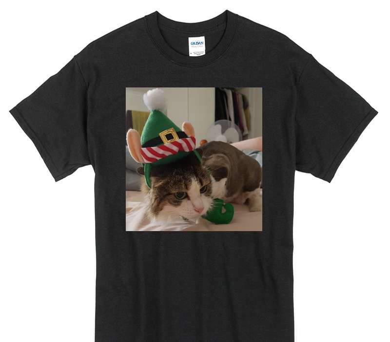 Custom Gildan 100% Cotton Black T-Shirt