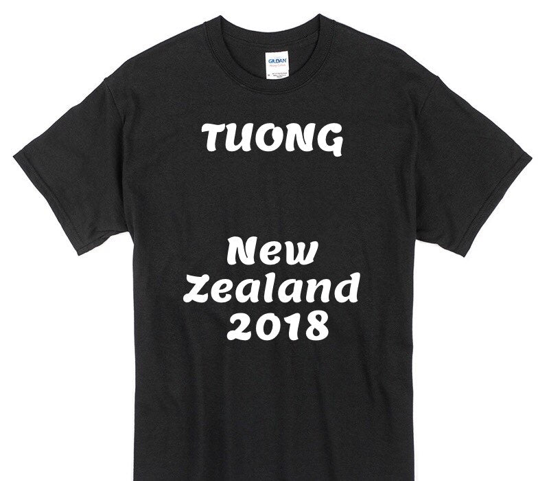 Custom Gildan 100% Cotton Black T-Shirt
