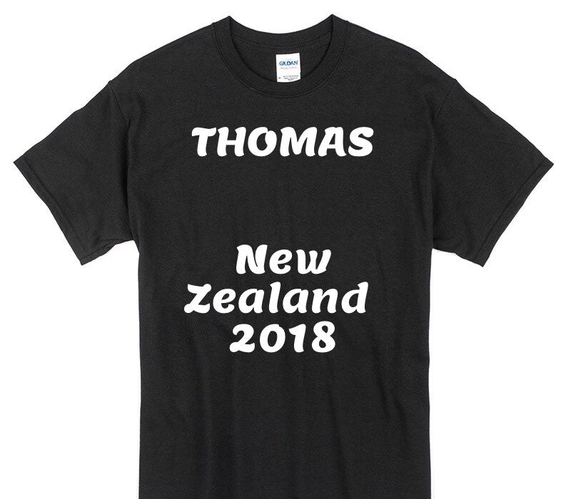 Custom Gildan 100% Cotton Black T-Shirt