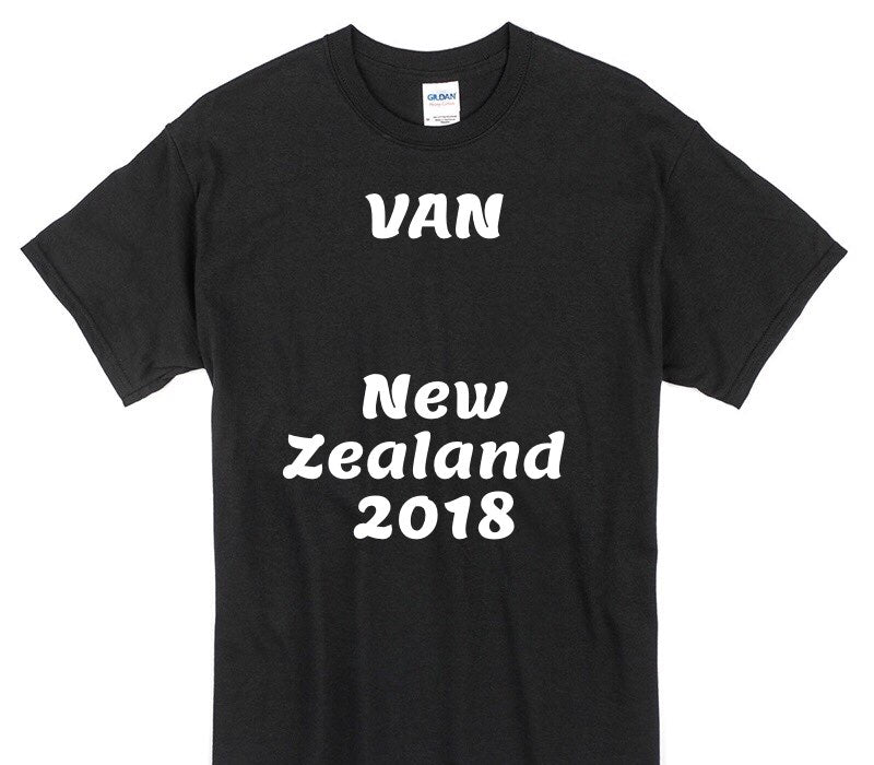 Custom Gildan 100% Cotton Black T-Shirt