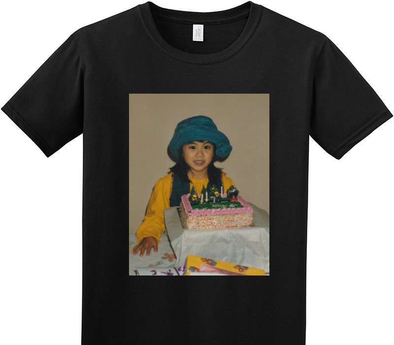 Custom Adult Soft Style 100% Cotton Black T-Shirt