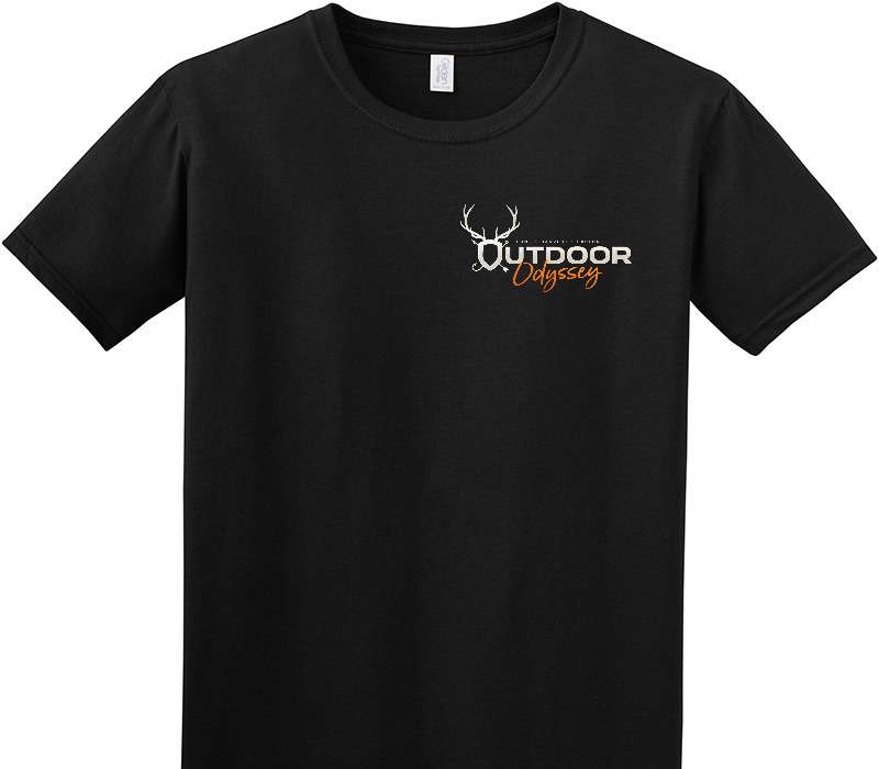 Custom Adult Soft Style 100% Cotton Black T-Shirt