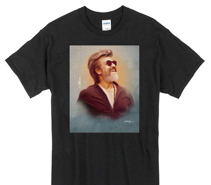 Custom Gildan 100% Cotton Black T-Shirt