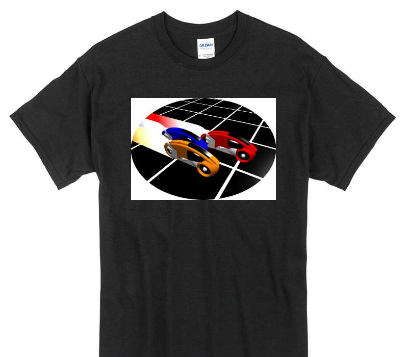 Custom Gildan 100% Cotton Black T-Shirt