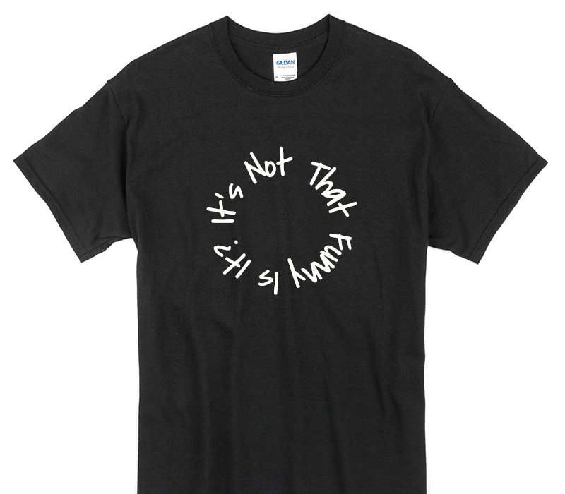 Custom Gildan 100% Cotton Black T-Shirt